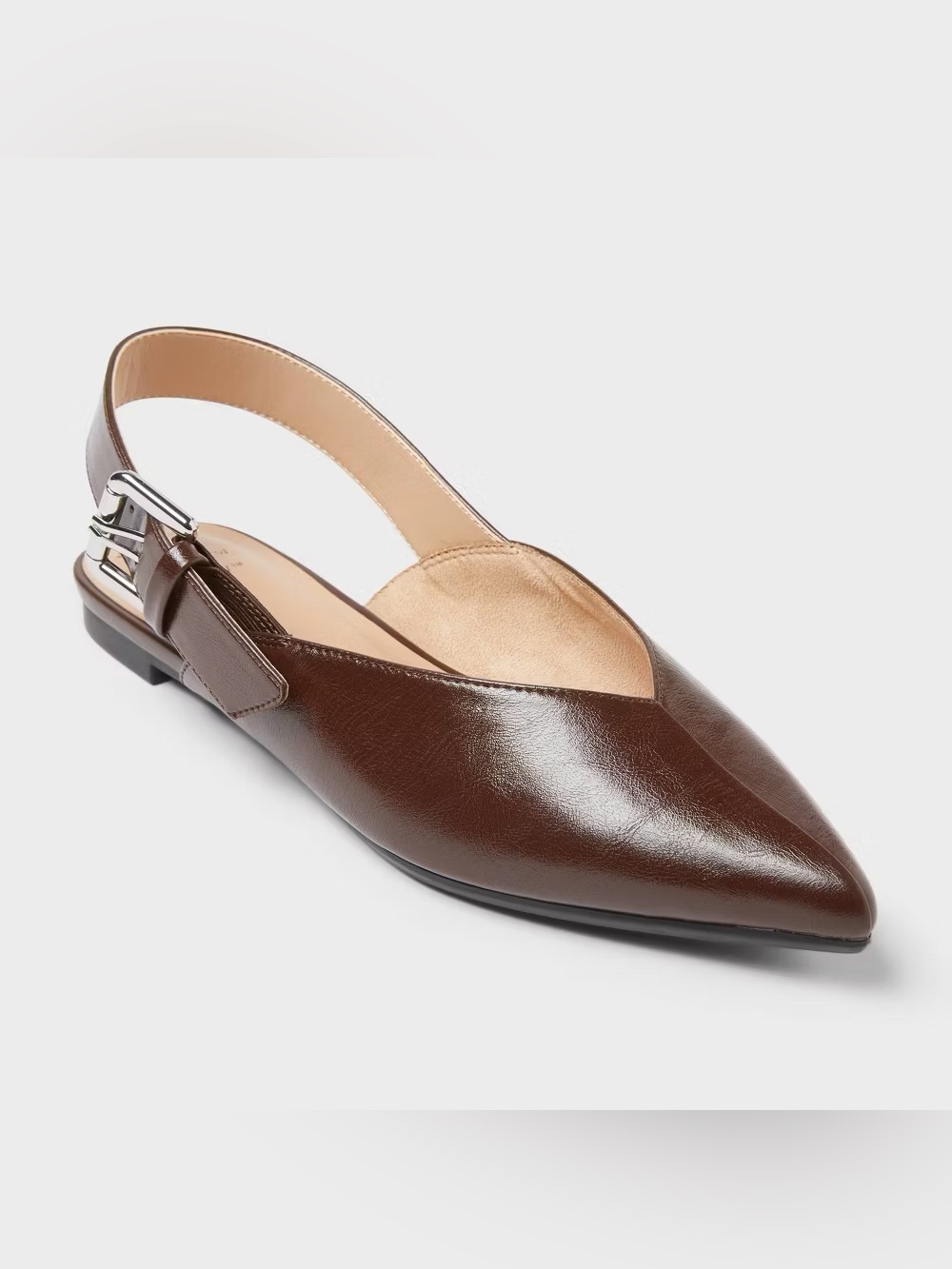 A New Day Victoria Slingback Pointed Flats - Size 11M
